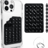 Double Sided Silicone Suction Cup Phone Mount Case for Selfies and Videos - Attach to Glass, Mirrors, Kitchen, Bathroom Sticky Grip for IPhone and Android - 3.97 Inches, White - Image 12