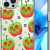 Case for Apple Iphone 15 Pro Max Halloween Poison Apple Skulls Spooky Fairy Tale