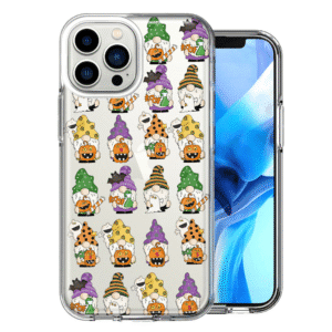 For Apple Iphone 12 Pro Max Cute Halloween Gnomes Pumpkins Ghosts Case