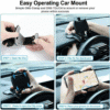 Universal 360° Car Phone Mount Dashboard Holder for Cell Phone Samsung Iphone US - Image 8