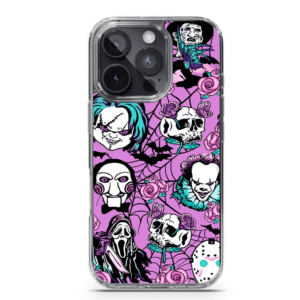 Mundaze Case for Apple Iphone 16 Pro Roses Halloween Characters Spider Web