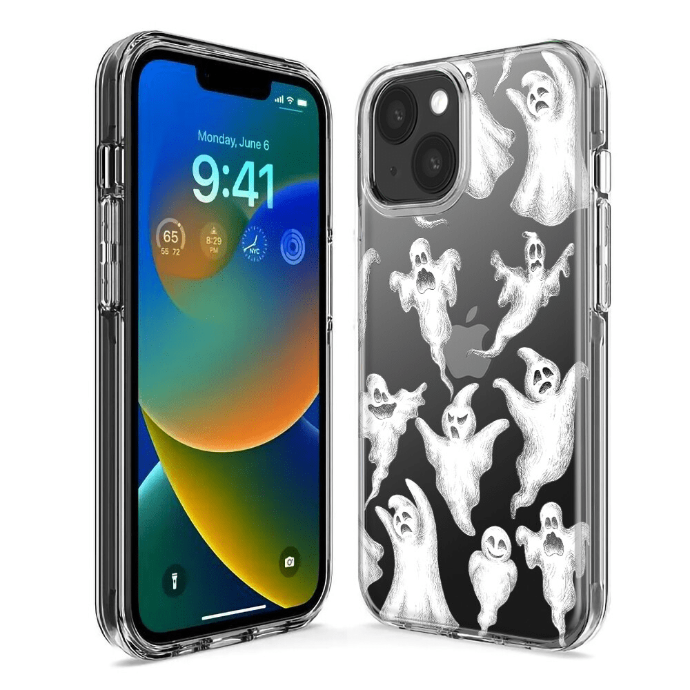 For Apple Iphone XR Shockproof Case Halloween Floating Ghosts - Image 3