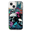 For Apple Iphone 14 Shockproof Case Skulls Graffiti Painting Art