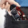 Mundaze Case for Apple Iphone 16 Pro Max American USA Flag Skulls Blue Red - Image 4