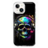 For Apple Iphone 14 Shockproof Case Skull Headphone Pop Art Cover