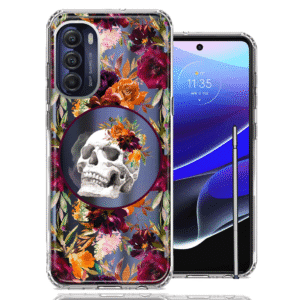 For Motorola Moto G Stylus 5G 2022 Valentines Halloween Skull Flowers Case