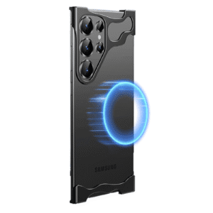 For Samsung Galaxy S24 Ultra S23 Ultra Frameless Bumper Metal Case Camera Cover