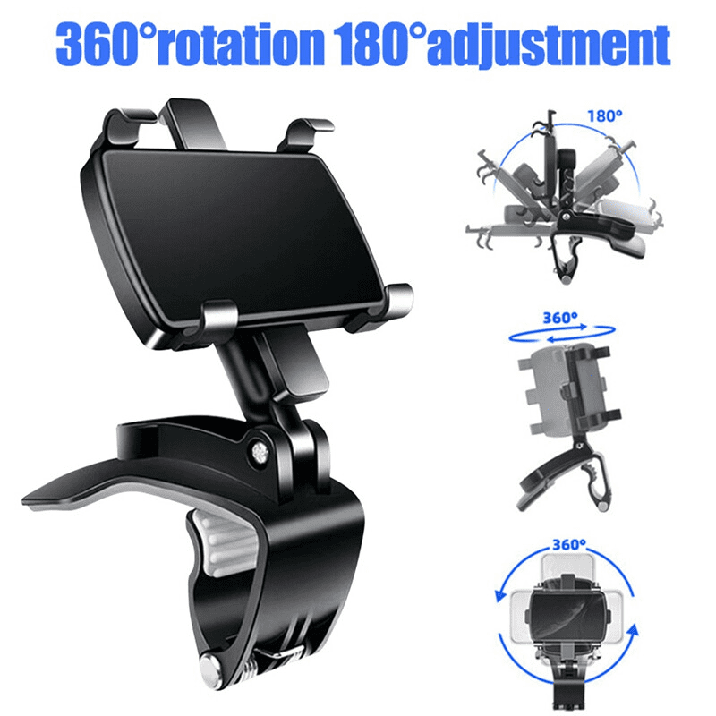 Universal 360° Car Phone Mount Dashboard Holder for Cell Phone Samsung Iphone US - Image 3