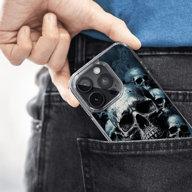 Mundaze Case for Apple Iphone 16 Pro Graveyard Death Dream Skulls and Bones - Image 4