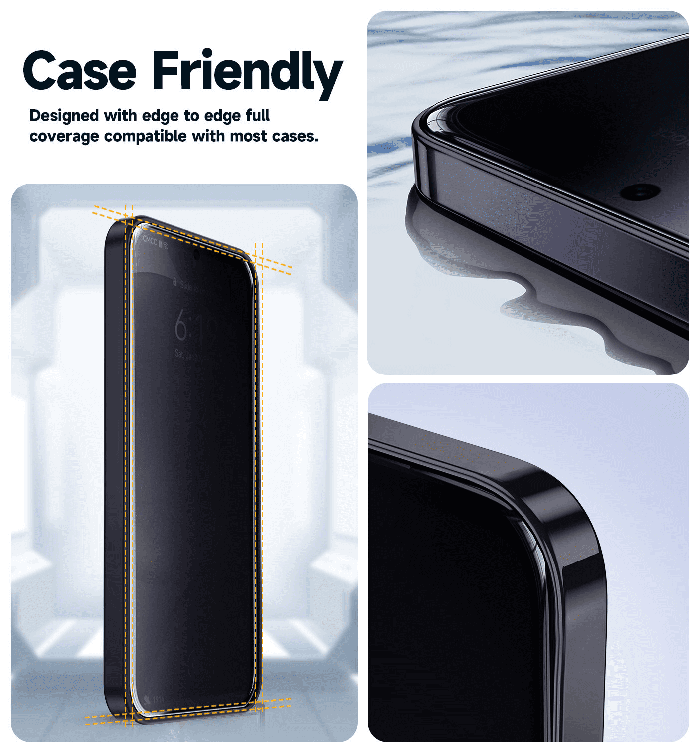 MAGIC JOHN 2Pack for Samsung Galaxy S24 Ultra Tempered Glass Screen Protector - Image 5