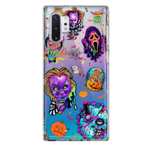 For Samsung Galaxy Note 10 Shockproof Case Halloween Neon Characters