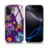 Mundaze Case for Apple Iphone 16 plus Halloween Spooky Horror Neon Characters - Image 2