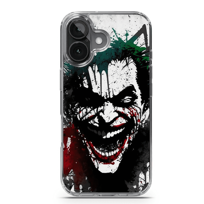 Mundaze Case for Apple Iphone 16 plus Laughing Joker Painting Graffiti