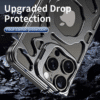 Mag Safe Magnetic Aluminum Alloy Stand Phone Case for Iphone 15/14 Pro Max 15 13 - Image 3