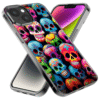 Case for Apple Iphone 15 Pro Halloween Cute Colorful Day of the Dead Skulls - Image 3