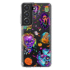 For Samsung Galaxy S22 Shockproof Case Halloween Neon Characters