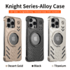 For Iphone 16 Pro Max/16 Pro/15 Shockproof Metal Case Ring Stand Magnetic Cover - Image 3