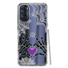 For Motorola Moto G Stylus 5G 2022 Shockproof Case Halloween Skeleton Heart Web