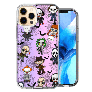 For Apple Iphone 12 Pro Halloween Horror Characters Spider Webs Case