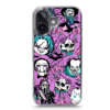 Mundaze Case for Apple Iphone 16 plus Roses Halloween Characters Spider Web