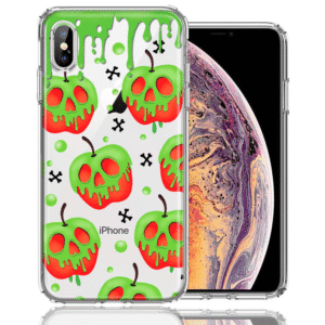 For Apple Iphone XS Max Halloween Poison Apple Skulls Spooky Case
