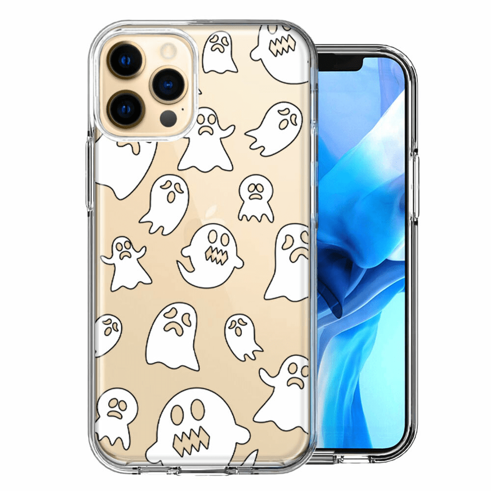 For Apple Iphone 11 Pro Halloween Spooky Ghost Double Layer Phone Case Cover