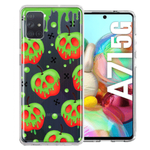 For Samsung Galaxy A71 4G Halloween Poison Apple Skulls Spooky Case