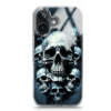Mundaze Case for Apple Iphone 16 plus Graveyard Death Dream Skulls and Bones