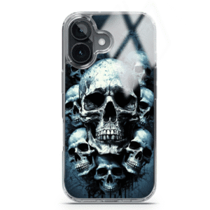 Mundaze Case for Apple Iphone 16 plus Graveyard Death Dream Skulls and Bones