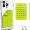 Double Sided Silicone Suction Cup Phone Mount Case for Selfies and Videos - Attach to Glass, Mirrors, Kitchen, Bathroom Sticky Grip for IPhone and Android - 3.97 Inches, White - Image 10
