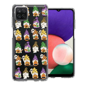 For Samsung Galaxy A22 5G Cute Halloween Gnomes Pumpkins Ghosts Case