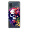 For Samsung Galaxy A51 Shockproof Case Skull Red Purple Roses Cover