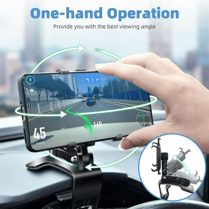 Universal 360° Car Phone Mount Dashboard Holder for Cell Phone Samsung Iphone US - Image 6
