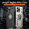For Iphone 16 Pro Max/16 Pro/15 Shockproof Metal Case Ring Stand Magnetic Cover - Image 4