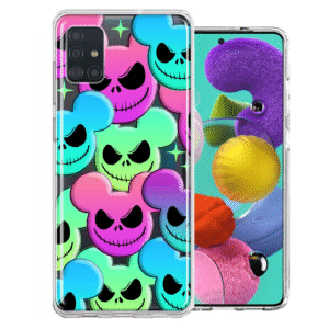 For Samsung Galaxy A51 Halloween Rainbow Nightmare Skulls Case