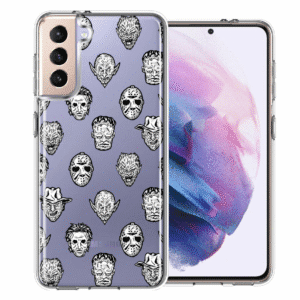 For Samsung Galaxy S21 plus Halloween Horror Villains Double Layer Phone Case