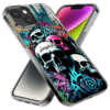 For Apple Iphone 14 Shockproof Case Skulls Graffiti Painting Art - Image 2