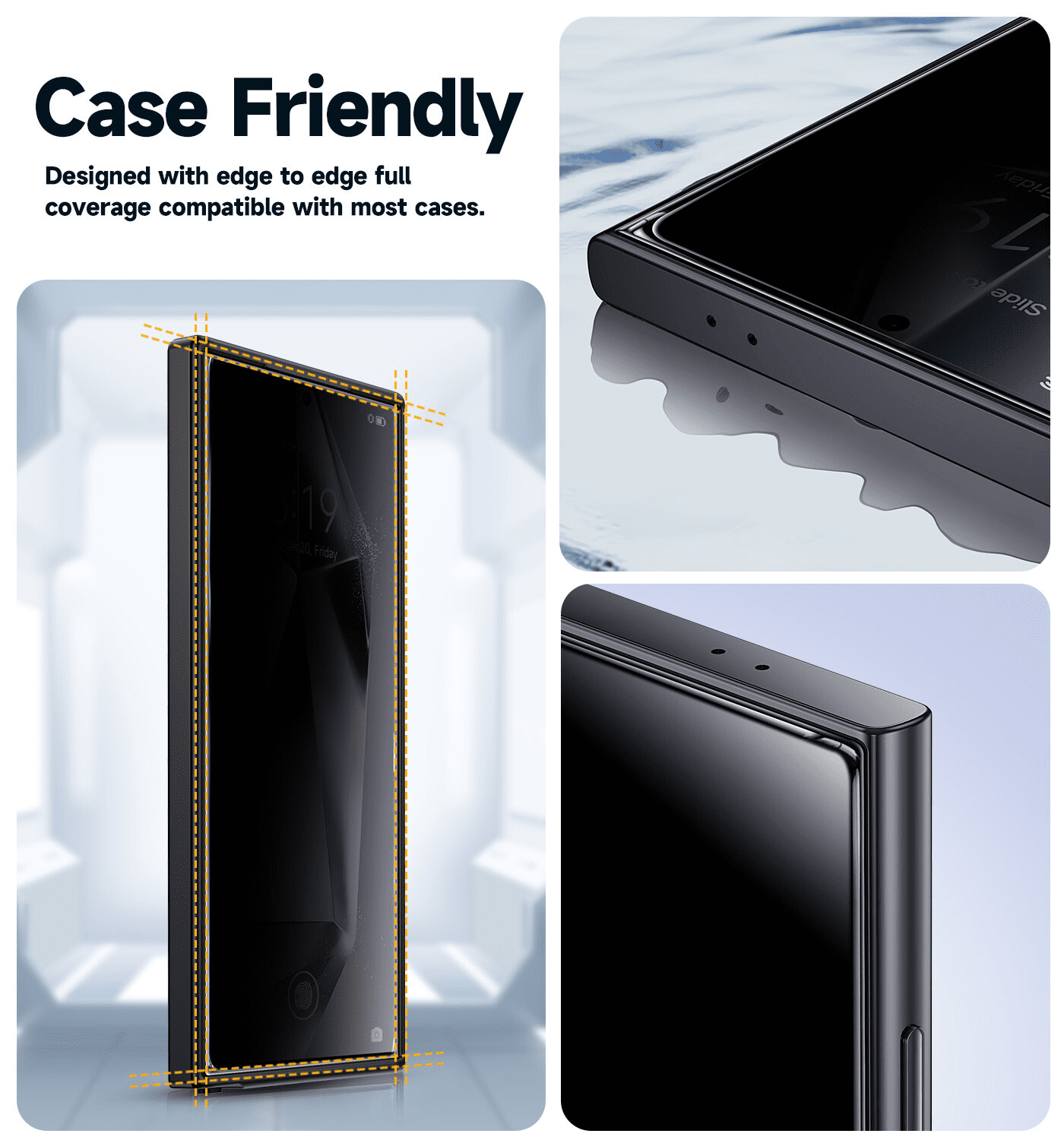 MAGIC JOHN 2Pack for Samsung Galaxy S24 Ultra Tempered Glass Screen Protector - Image 17