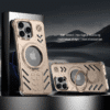 For Iphone 16 Pro Max/16 Pro/15 Shockproof Metal Case Ring Stand Magnetic Cover - Image 2