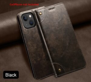 High-Quality PU Leather Phone Case with Magnet for Iphone 14 plus - Wallet Style