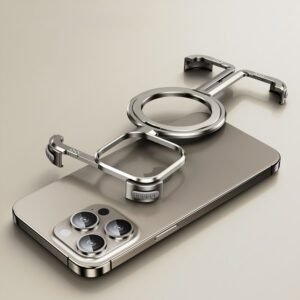 For Iphone 16 Pro Max 15 14 13 Metal Frameless Case Magsafe Magnetic Case Cover